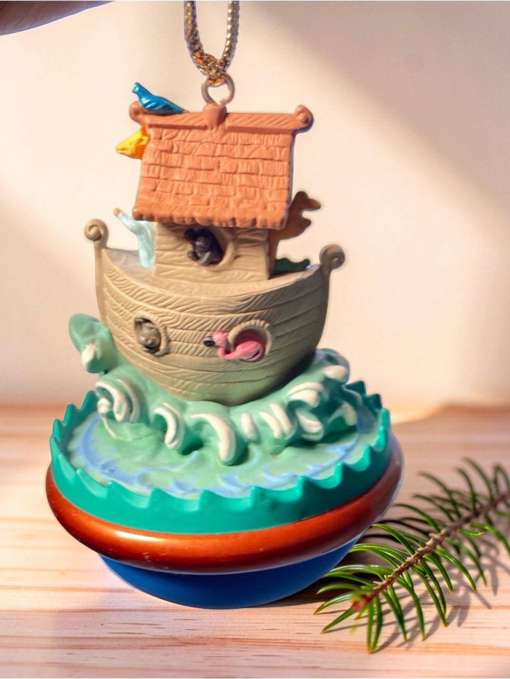 Hallmark Keepsake Jolly Wolly Ark Ornament 1996 Vintage Nostalgic